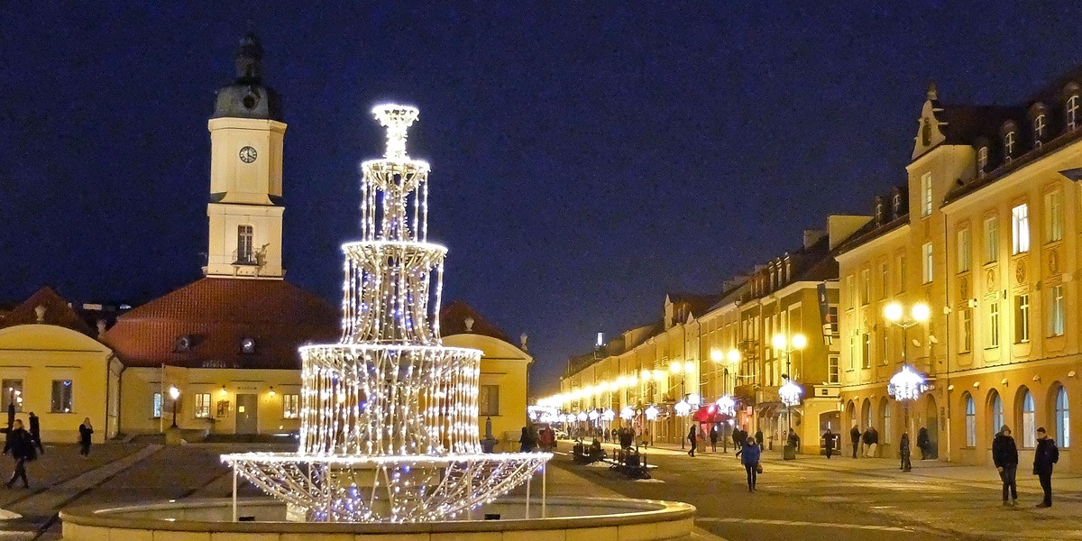 Świąteczne iluminacje w Białymstoku