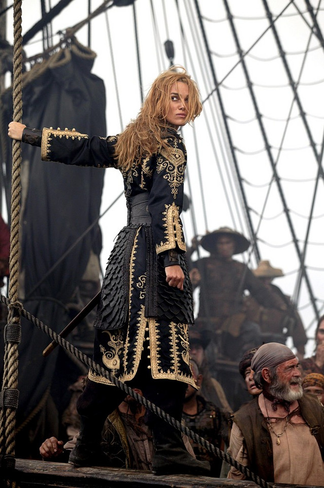 Keira Knightley jako Elizabeth Swann w filmie "Piraci z Karaibów"