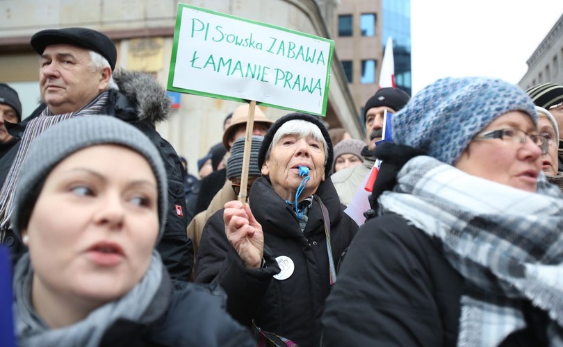 Demonstracja KOD w Warszawie