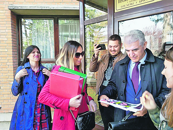 Marija Lukić sa advokatom Borivojem Borovićem