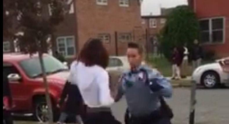 Police broke up a street fight between teens by dancing Whip Nae Nae