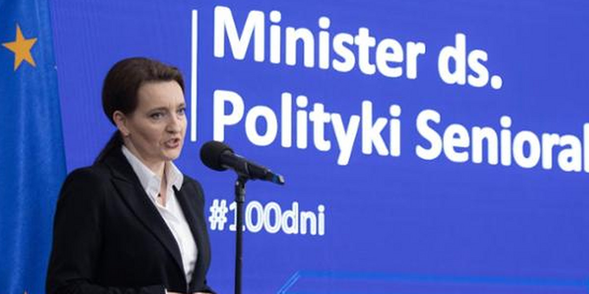 Minister ds. polityki senioralnej Marzena Okła-Drewnowicz