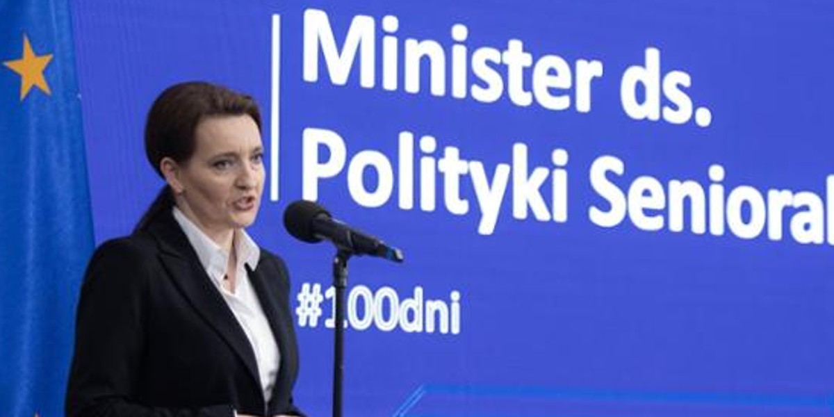 Minister ds. polityki senioralnej Marzena Okła-Drewnowicz