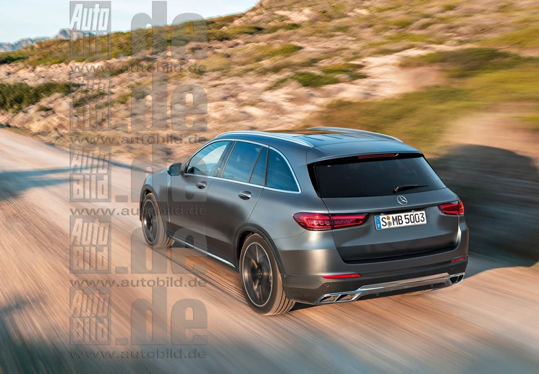 Mercedes GLC II – Koncern wraca do klasycznych rozwiązań w stylistyce, a to oznacza mniej przetłoczeń i krawędzi, za to więcej spokojnych, ale i eleganckich obłości