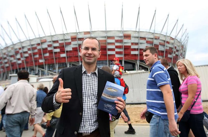 Poseł PO lansował się na Stadionie Narodowym