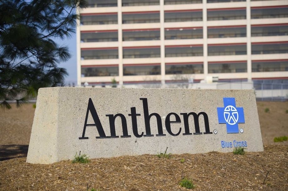 The office building of health insurer Anthem is seen in Los Angeles, California