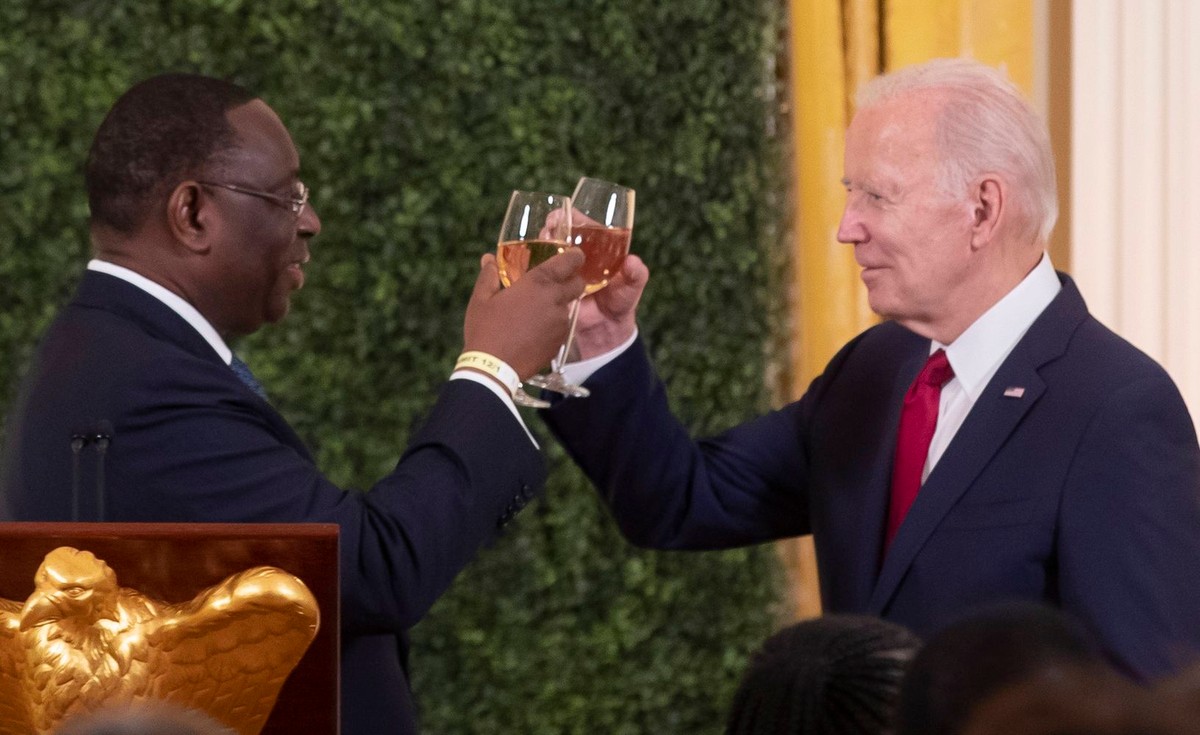 Prezydent Senegalu Macky Sall i prezydent USA Joe Biden