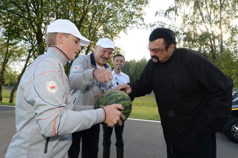 Stiven Sigal sa Aleksndrom Lukašenkom