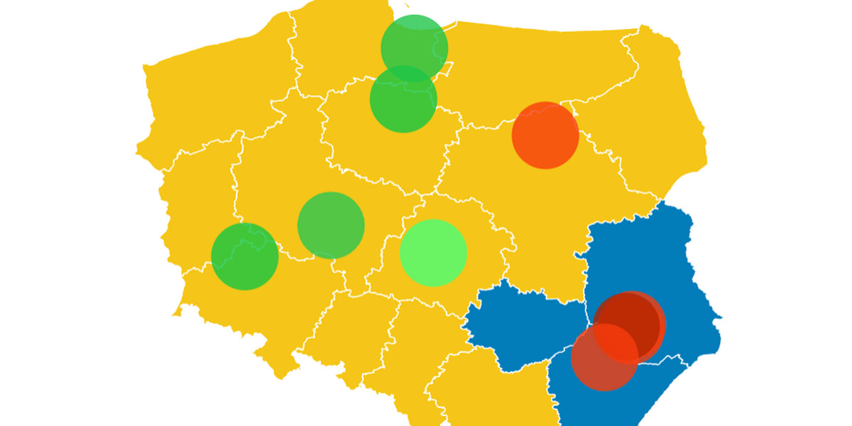 Polską w pigułce został w wyborach 2023 Dobroń. Tam odchylenie od wyniku ogólnopolskiego było najniższe