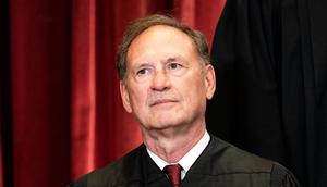 Associate Justice Samuel Alito sits for a photo at the Supreme Court on April 23, 2021.Erin Schaff/Getty Images