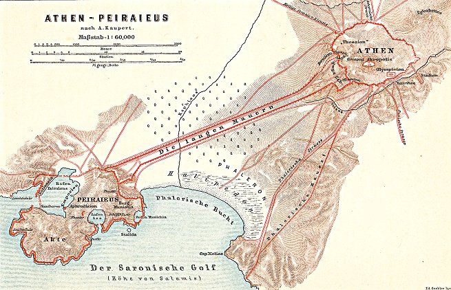 Długie Mury łączyły Ateny z portem w Pireusie i z Faleronem