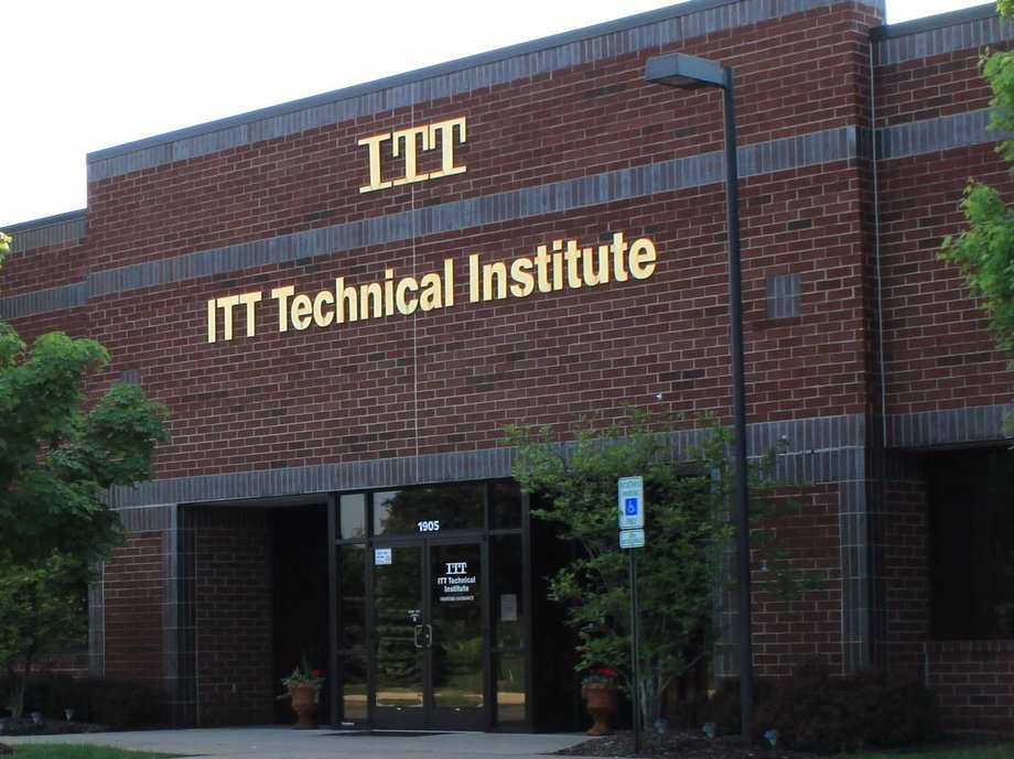 The Department of Education imposed sanctions on ITT Education Services.