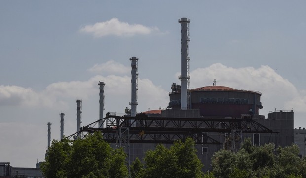 Zaporoška nuklearna elektrana na slici od 15. juna 2023.