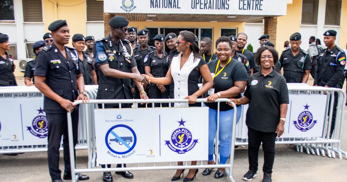 Ghana Police gets new barricades as part of road safety campaign - Vimarsana News