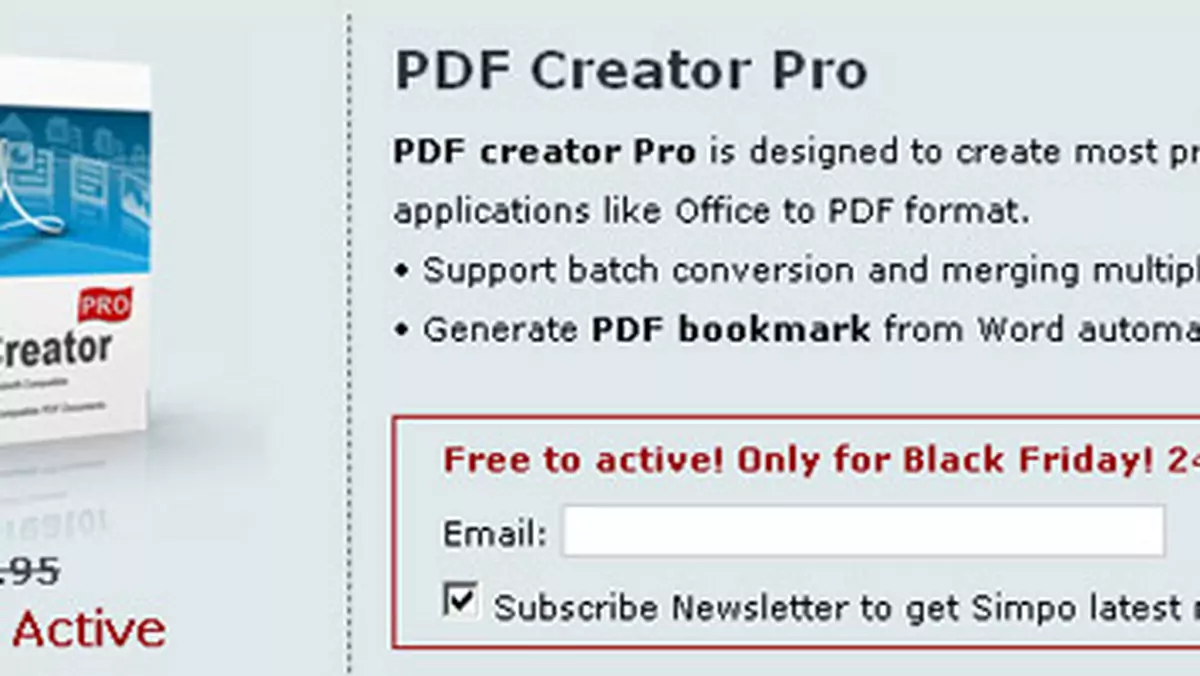 Simpo PDF Creator Pro - dziś dostaniesz go za darmo!