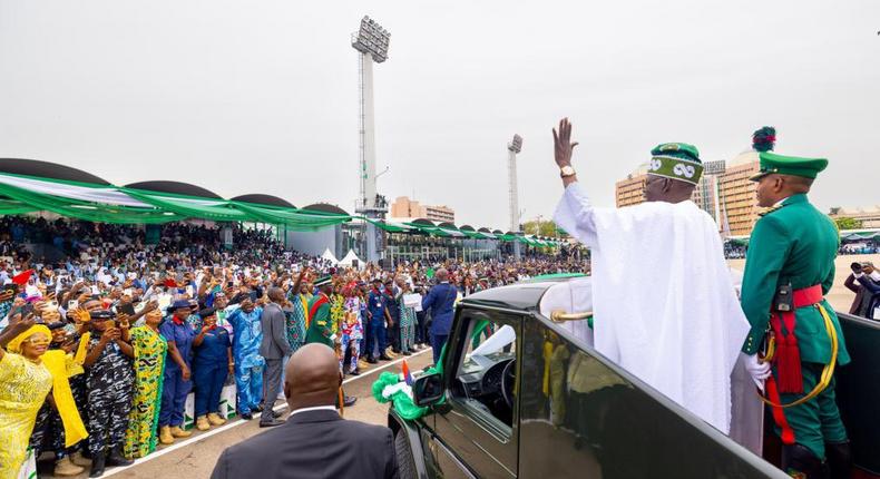 President Bola Tinubu at his inauguration ceremony [Presidency]