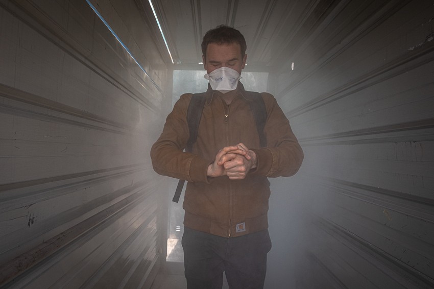 Dezinfekciona kabina za ulazak u Vuhan 