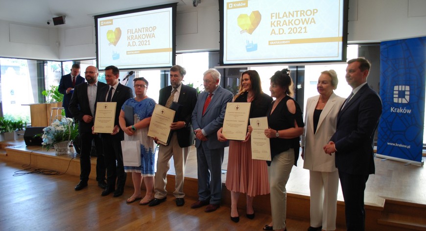 Laureaci konkursu Filantrop Krakowa