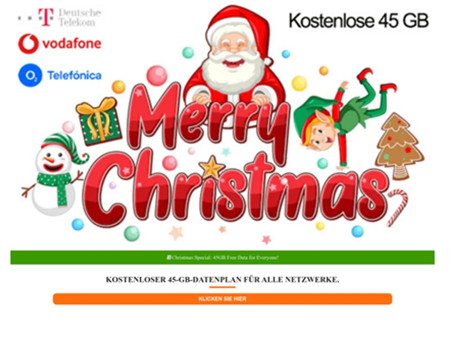 Primer prevare sa besplatnim mobilnim internetom na nemačkom jeziku