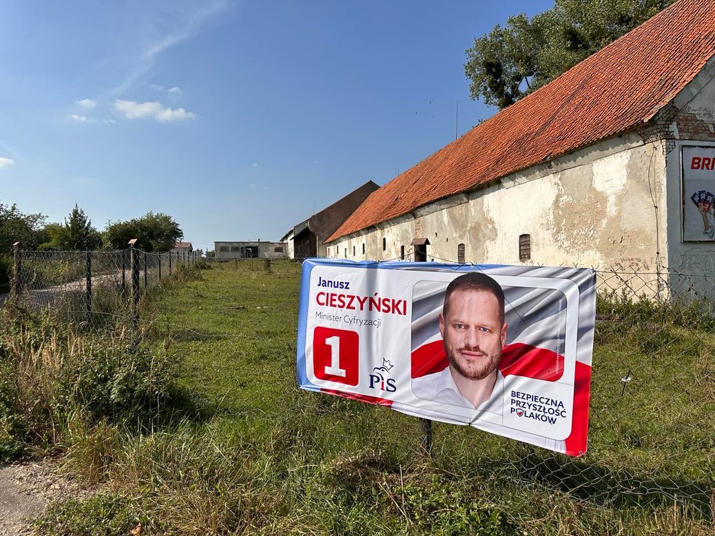 Plakat Janusza Cieszyńskiego (PiS)