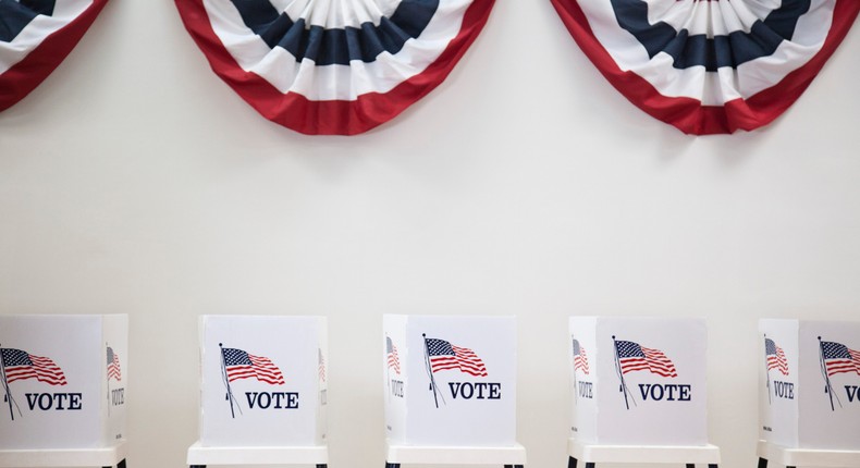 Voting booths.Getty Images