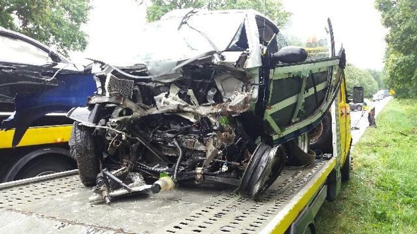 Groźnie wyglądający wypadek w powiecie żagańskim