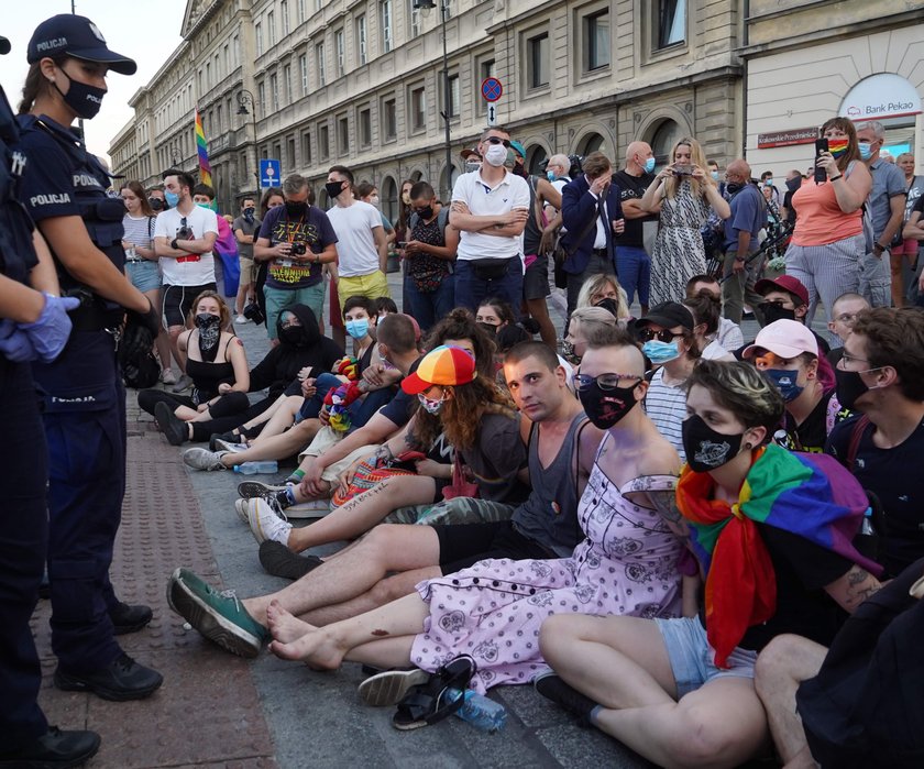 Protest w obronie zatrzymanego aktywisty