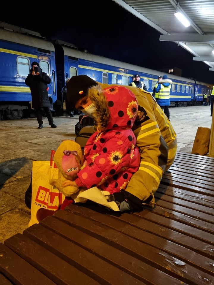 Kolejny pociąg z uchodźcami z Ukrainy dotarł do Sędziszowa