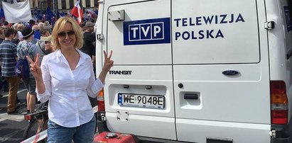 Młynarska była na marszu KOD. Mówi o TVP