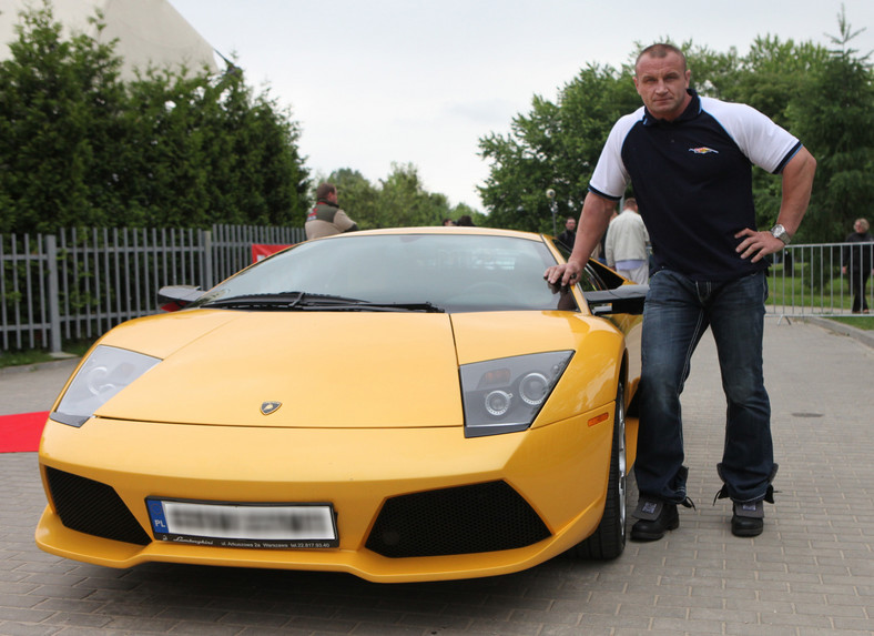 Mariusz Pudzianowski i Lamborghini Murcielago LP 640