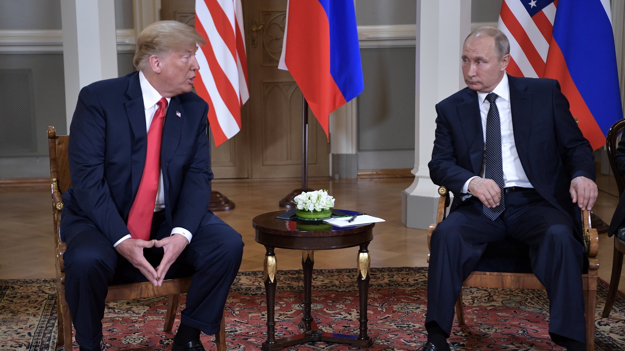 Donald Trump a Vladimir Putin
