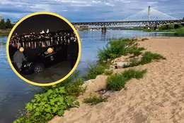 Kuriozalna scena na warszawskiej plaży. "Prawie do rzeki wjechał"