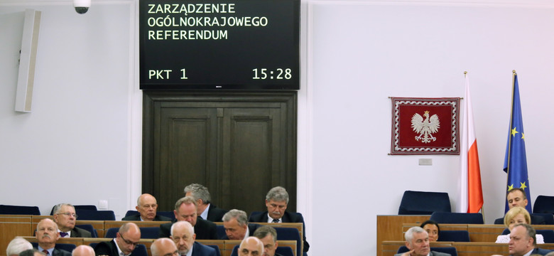 Senat wyraził zgodę na referendum ws. JOW, finansowania partii i podatków