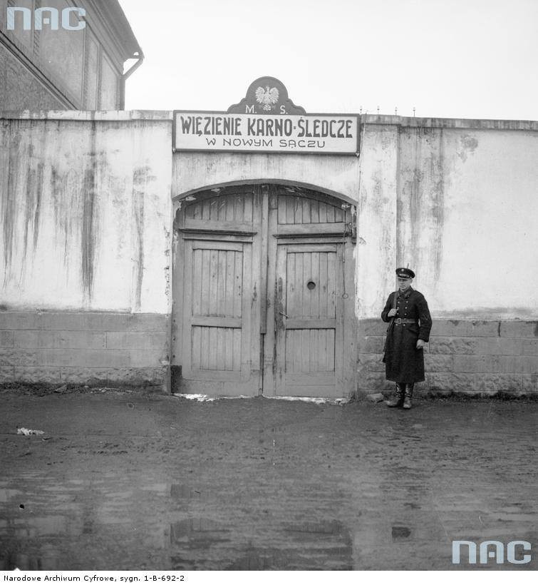 Więzienie karno-śledcze w Nowym Sączu. 1932 rok.