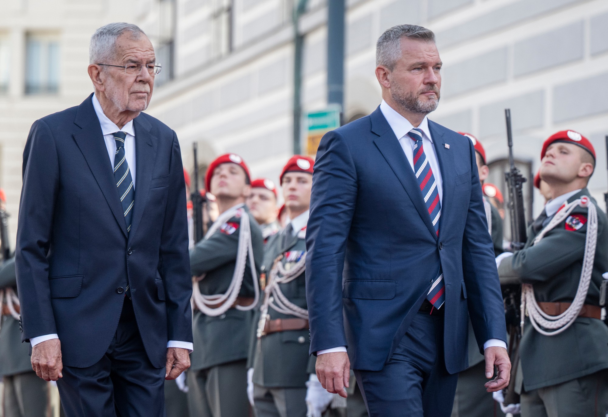 Peter Pellegrini a rakúsky spolkový prezident Alexander Van der Bellen.