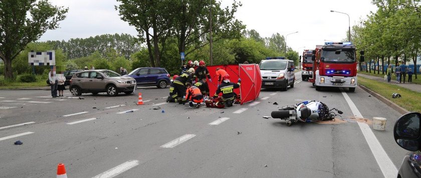 Tragiczny wypadek w Opolu. Nie żyje motocyklista