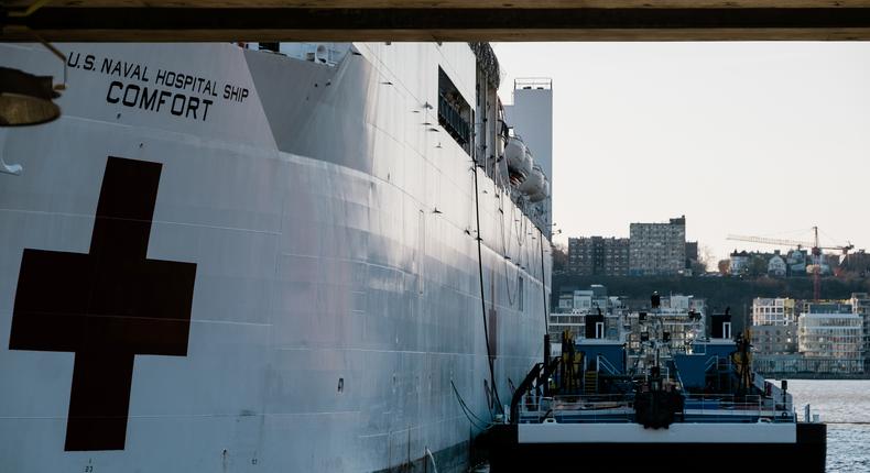 Crew Member Aboard USNS Comfort Is Infected With Coronavirus