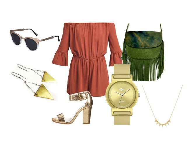 Modny duet czerwieni i złota. STYLIZACJA na randkę