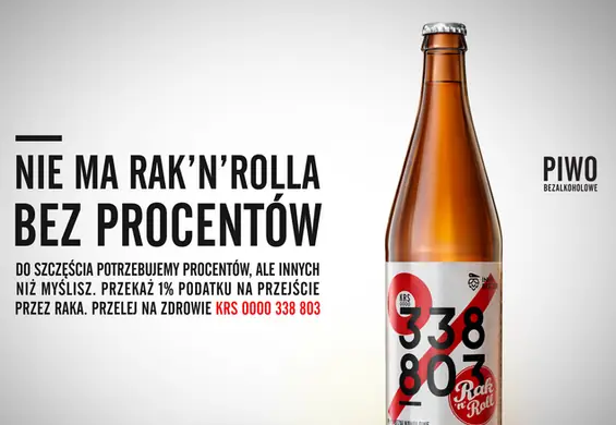 "Do szczęścia potrzebujemy procentów" - fundacja Rak'n'Roll wypuszcza swoje piwo. To część genialnej kampanii