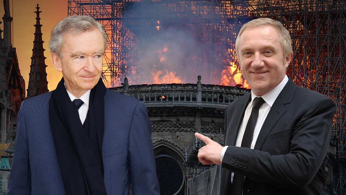 Notre-Dame i bogaci darczyńcy. François-Henri Pinault i Bernard Arnauld