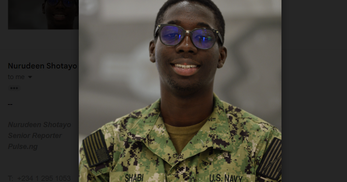 Top-graduating Nigerian sailor joins US Navy's Strike Fighter Squadron - Vimarsana News