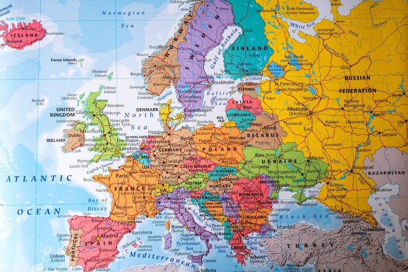 Europa, mapa, quiz