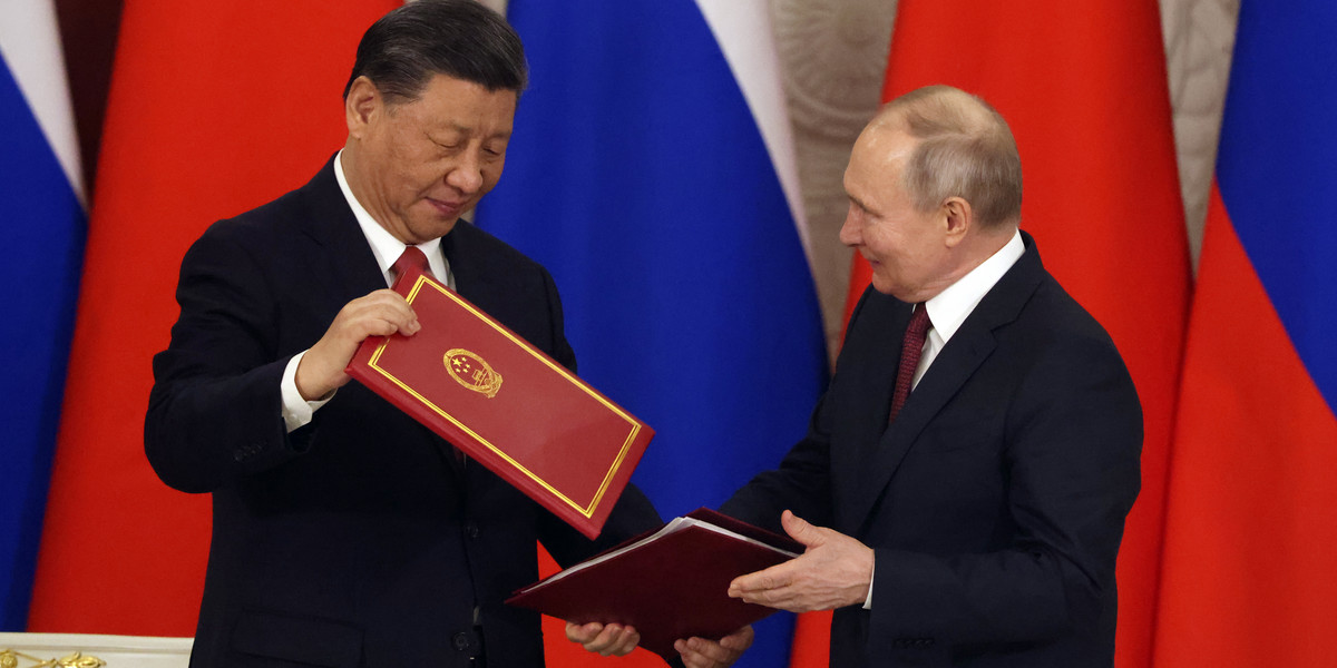  Xi Jinping i Władimir Putin.