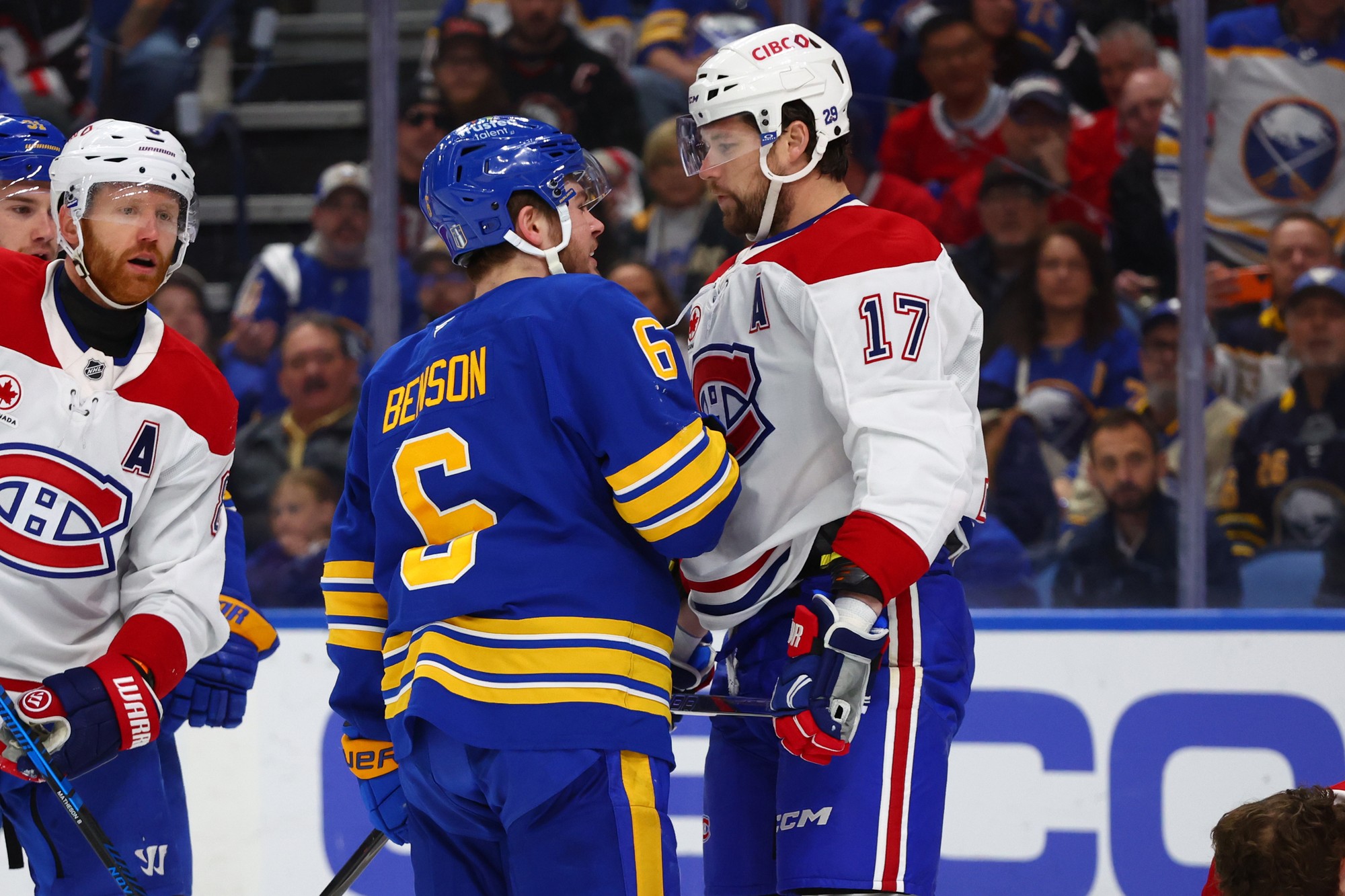 Zápas play-off NHL: Buffalo Sabres - Montreal Canadiens.