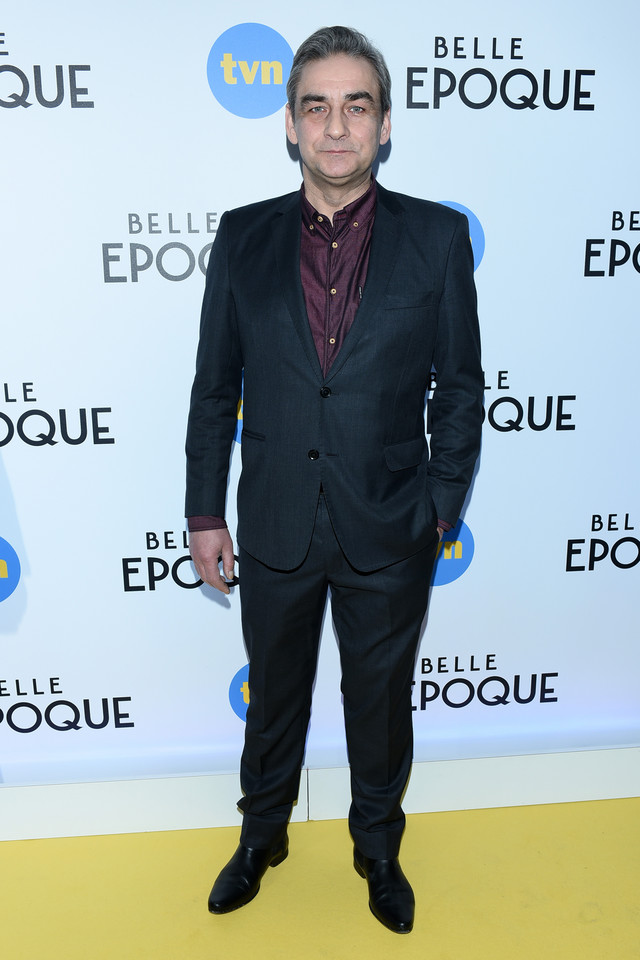 Robert Gonera na premierze serialu "Belle Epoque"