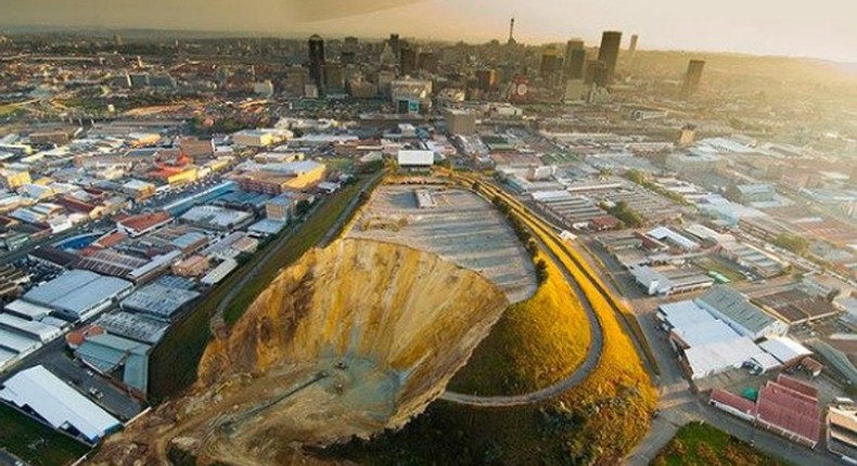 Gold mine in Johannesburg