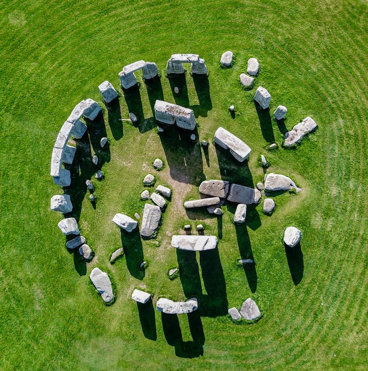 Stonehenge z lotu ptaka