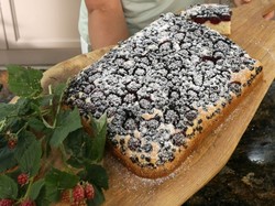 Ucierane z borówkami. Ciasto z przepisu Ewy Wachowicz