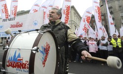 Związkowcy sparaliżowali Warszawę