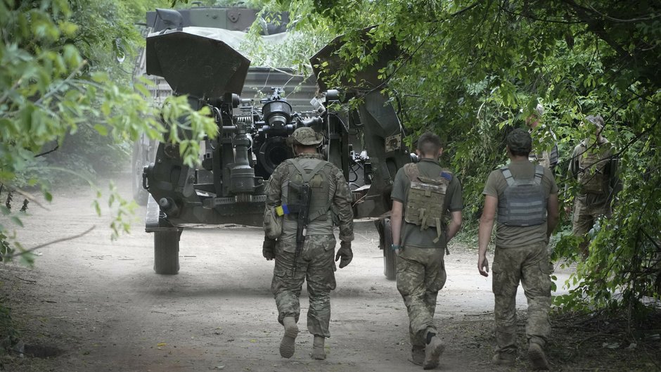 Ukraińscy żołnierze w Donbasie (18.06.2022)